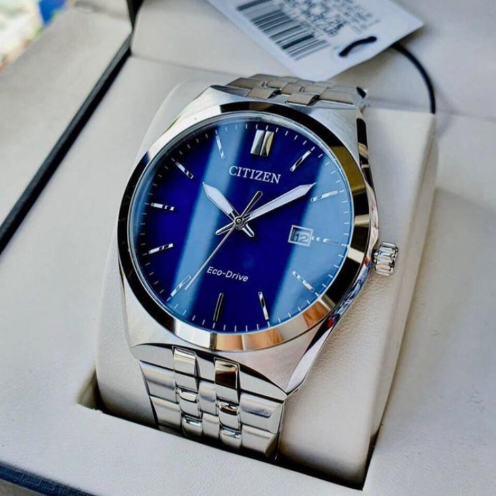 Citizen Deep Blue Men's Silver Watch